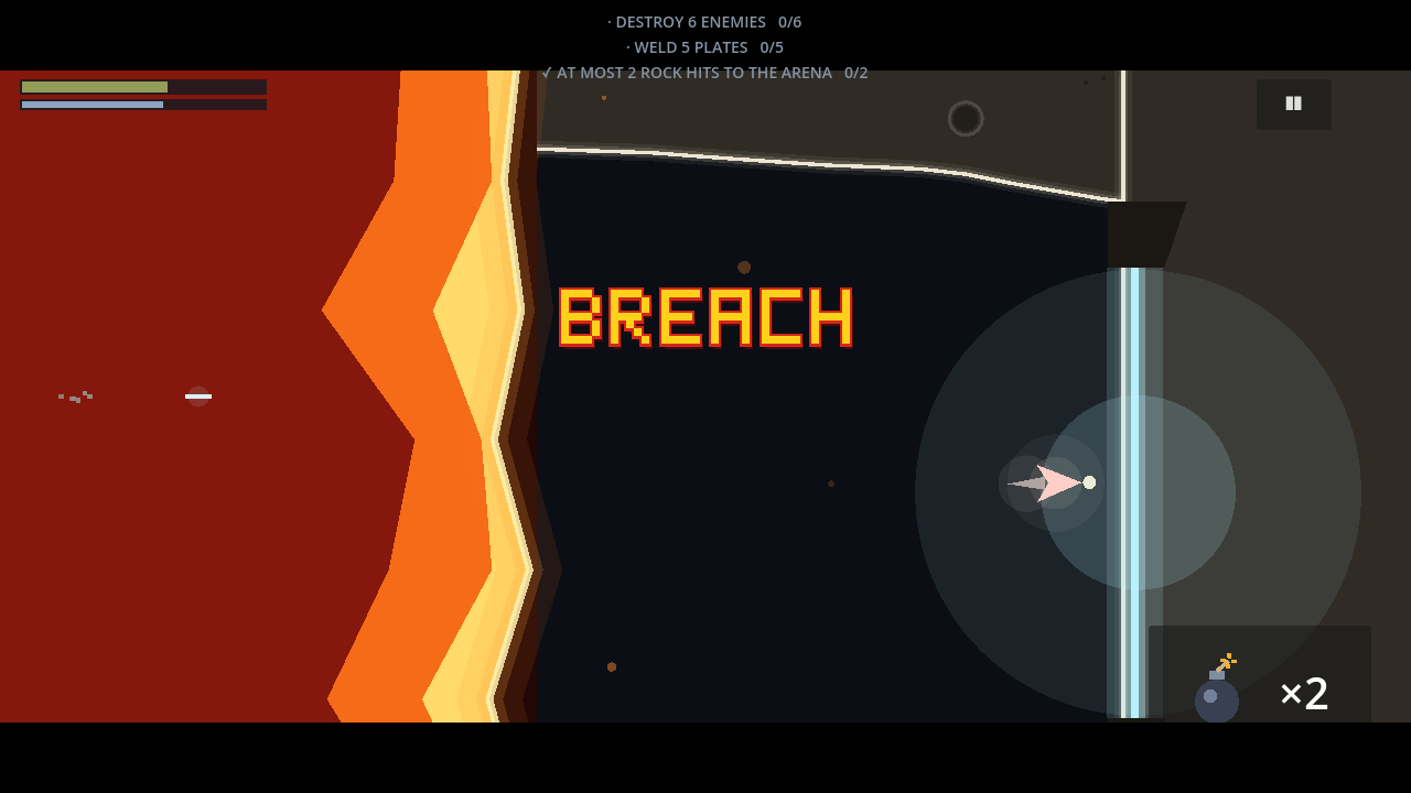 Breaching a layer vent